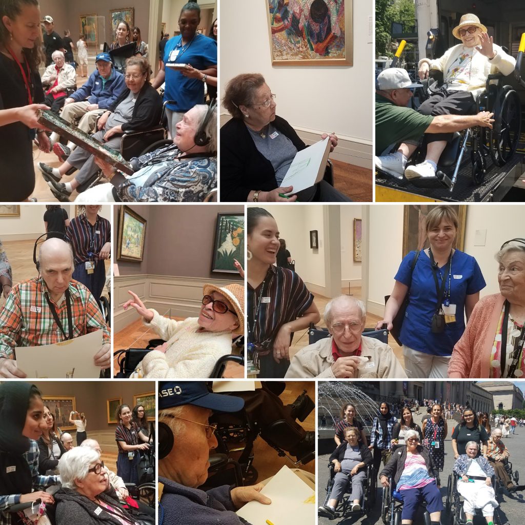 Various patients enjoying a day at the museum
